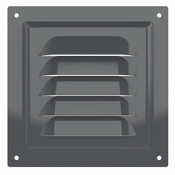 Решетка металлическая 125*125 Gray 1212МЭ Gray ERA