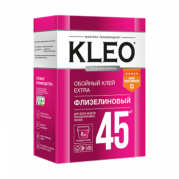 Клей для флизелиновых обоев, сыпучий KLEO EXTRA 45