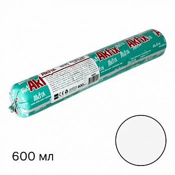 Герметик ПУ быстросохнущий Белый Akfix 637FC (PU-41FC) 600 мл AA652