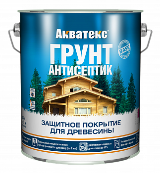 Грунт-антисептик Акватекс 2,7 л./4 УЦЕНКА