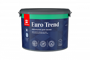 Краска для обоев и стен EURO TREND баз А 9 л ТИККУРИЛА 210099