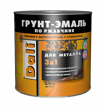 Грунт-эмаль по ржавчине РОГНЕДА DALI зеленый мох (RAL6005) 0,75 л