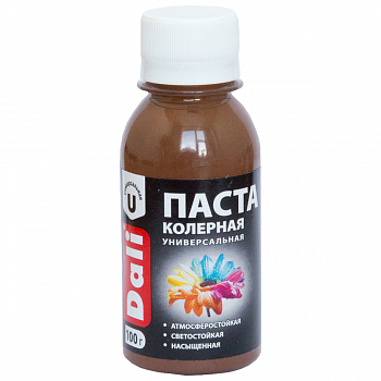 Паста колерная DALI 0,1кг коричневый