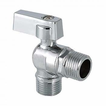 Кран угловой 1/2*3/4" НР-НР для сантехнических приборов, без отражателя