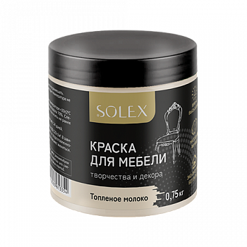 Краска для мебели SOLEX топленое молоко 0,75 кг
