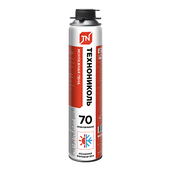 Пена монтажная ТЕХНОНИКОЛЬ 70 PROFESSIONAL 885 гр всесезонная