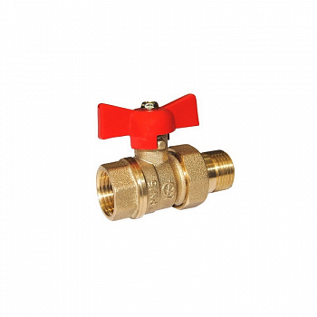 Кран шаровой с американкой 1/2'' ВР-НР бабочка