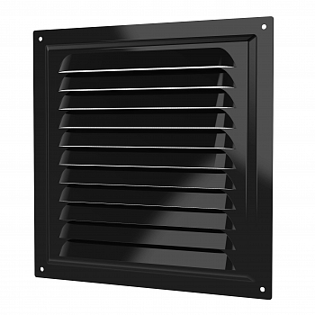 Решетка металлическая 200*200 Black 2020МЭ Black ERA