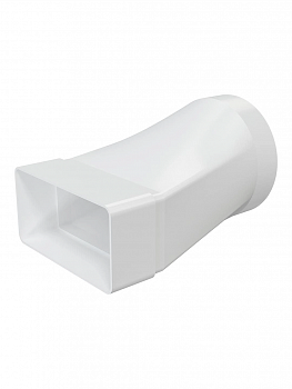 Соединитель эксцентриковый плоского воздуховода 60*120 мм с круглым Ø100 мм, пластик ERA (612СП10КП)