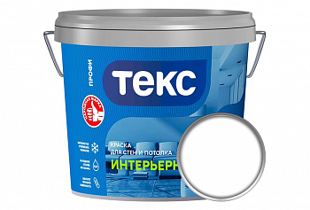 Краска в/д интерьерная ТЕКС класс ПРОФИ супербелая 4,5 л (6,9 кг)