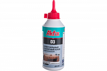 Клей ПВА столярный Akfix D3 белый 500 гр 